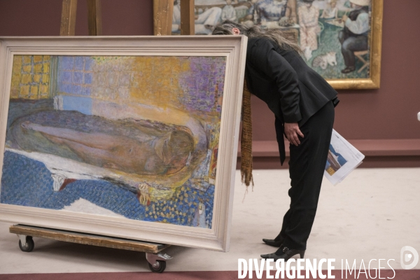 Installation de l exposition Bonnard au musée d Orsay