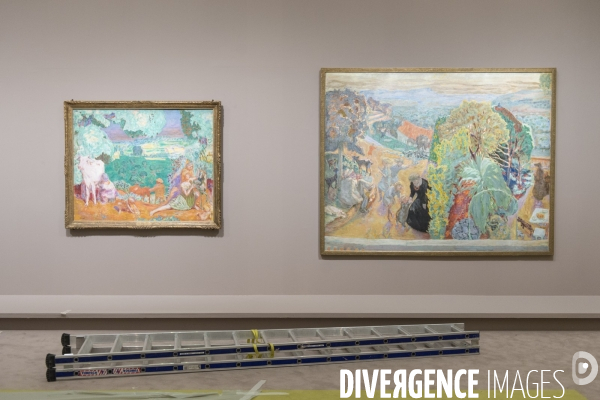 Installation de l exposition Bonnard au musée d Orsay