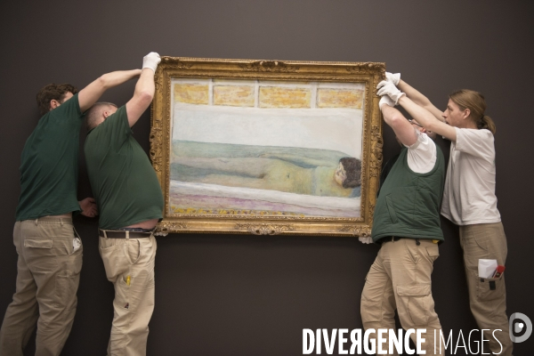 Installation de l exposition Bonnard au musée d Orsay