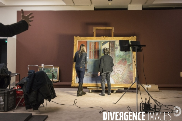 Installation de l exposition Bonnard au musée d Orsay
