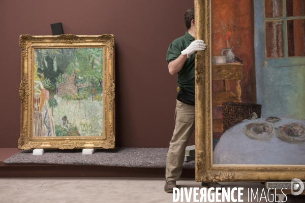 Installation de l exposition Bonnard au musée d Orsay