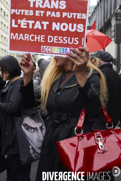 Manifestation du strass contre la pénalisation du racolage