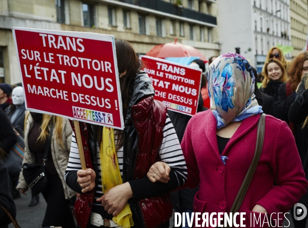 Manifestation du strass contre la pénalisation du racolage