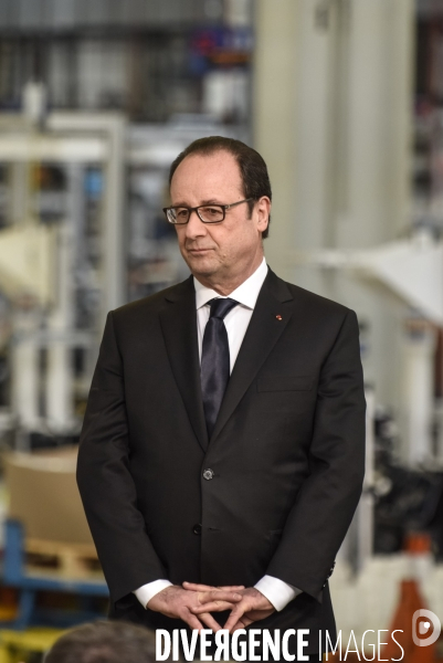 Francois Hollande chez PSA - Tremery