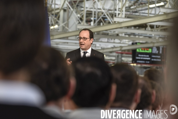 Francois Hollande chez PSA - Tremery