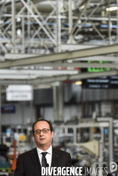 Francois Hollande chez PSA - Tremery