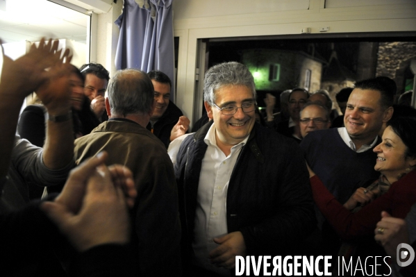 Pascal COSTE, fête la victoire aux élections départementales