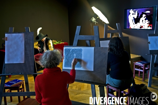 Illustration Mars 2015.En marge de l exposition, les Bas-fonds du Baroque au Petit Palais, un atelier de dessin d apres modele vivant, gratuit, et en acces libre.