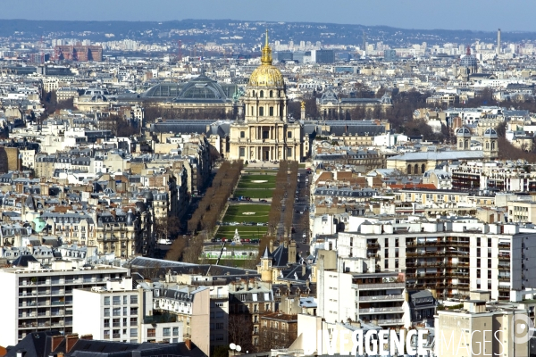 Illustration Mars 2015. Vue aerienne de Paris