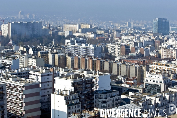 Illustration Mars 2015. Vue aerienne de Paris