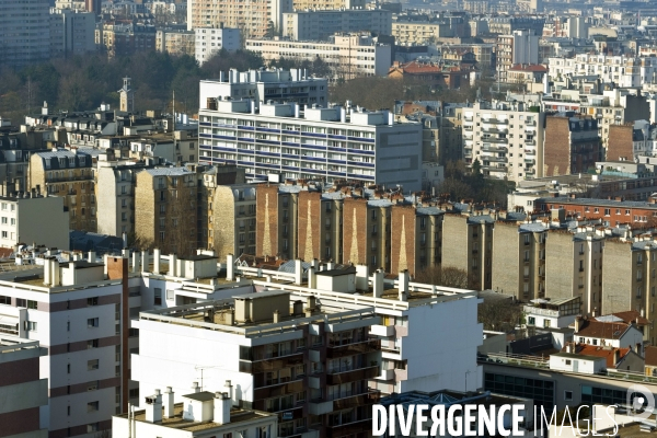 Illustration Mars 2015. Vue aerienne de Paris