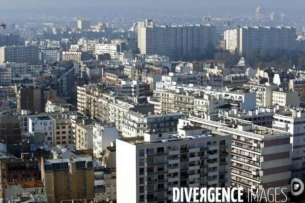 Illustration Mars 2015. Vue aerienne de Paris