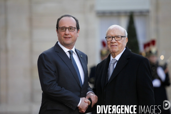 Diner d Etat en l honneur du president Tunisien Beji CAID ESSEBSI