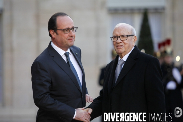 Diner d Etat en l honneur du president Tunisien Beji CAID ESSEBSI