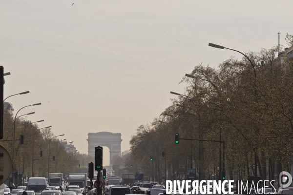 Pollution au desssus de Paris depuis Neuilly sur Seine