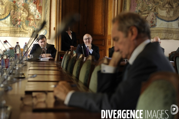 Michel SAPIN reçu par la commission des finances du Sénat