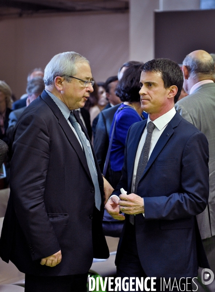 Jean Paul Huchon avec Manuel Valls