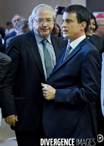 Jean Paul Huchon avec Manuel Valls