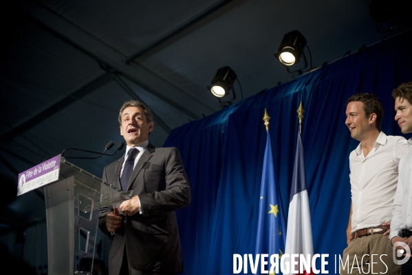 Nicolas Sarkozy à la fête de la Violette