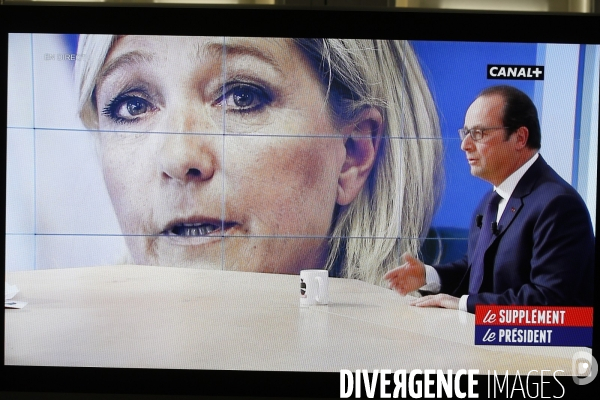 François Hollande, president, Supplement Canal +