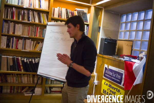 Reunion du front national de la jeunesse dans les locaux du fnj.