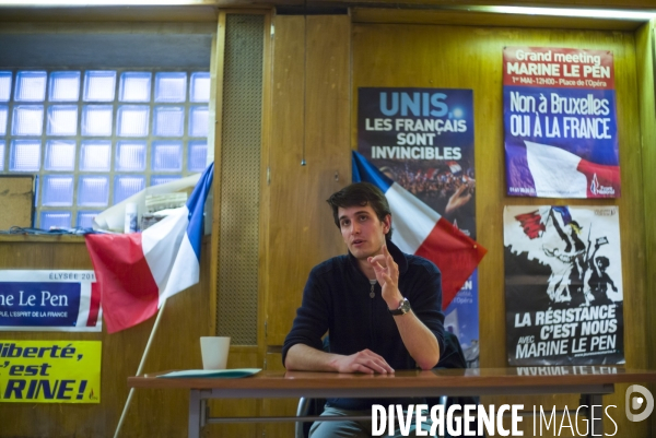 Reunion du front national de la jeunesse dans les locaux du fnj.