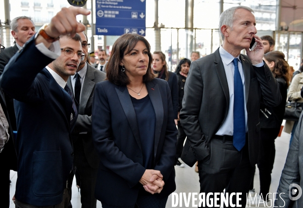Anne Hidalgo avec Guillaume Pepy