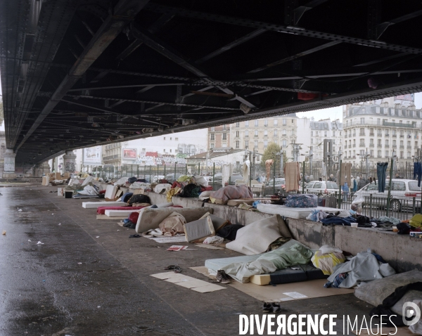 Metro La Chapelle, réfugiés africains