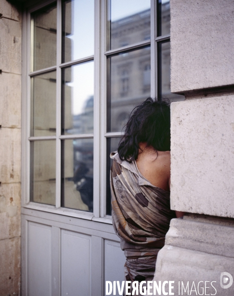 Paris, homme travesti, gare de l est