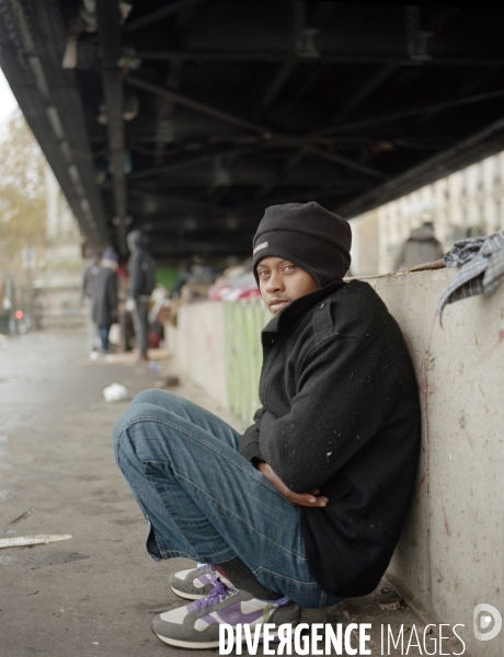 Metro La Chapelle, réfugiés africains