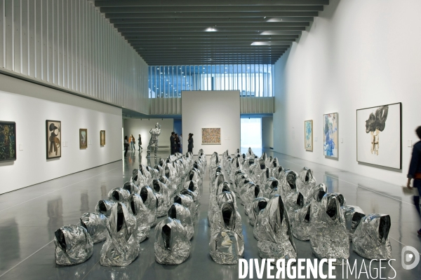Le Centre Pompidou Malaga.Ghost, une oeuvre de l artiste Kader Attia