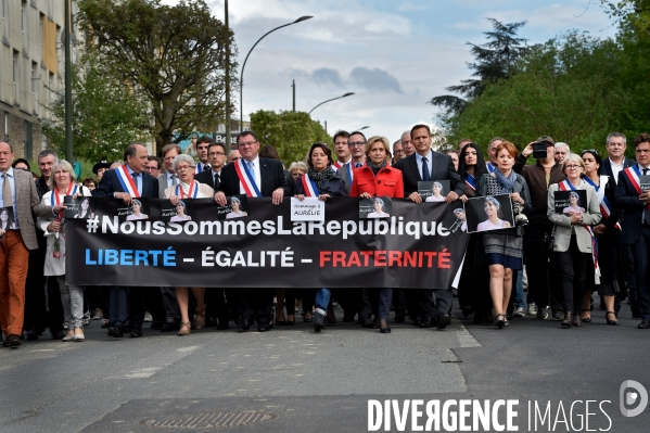 Marche silencieuse en hommage à Aurélie Châtelain