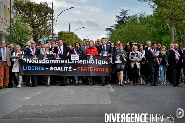 Marche silencieuse en hommage à Aurélie Châtelain