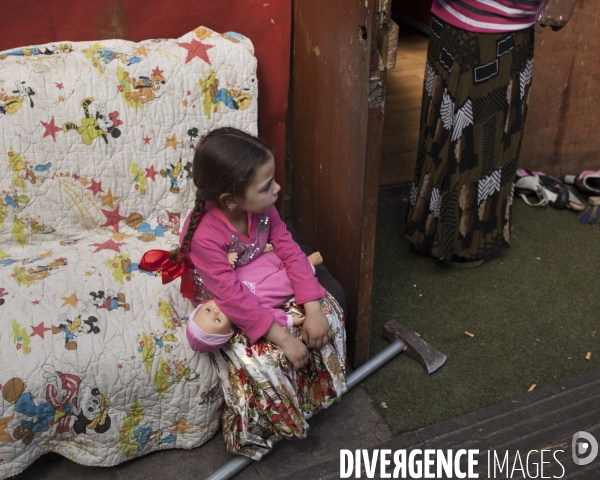 Camp de Roumains en Seine Saint-Denis.