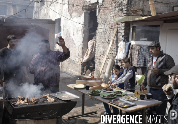 Camp de Roumains en Seine Saint-Denis.