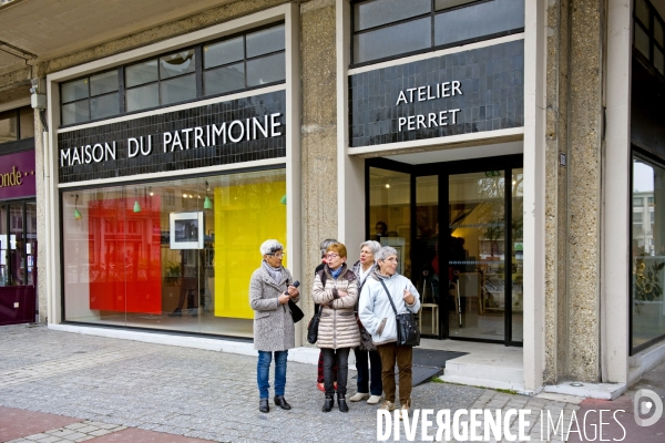 Illustration Avril 2015.Le Havre..La maison du patrimoine- atelier Perret propose des visites d un appartement dans son jus et des visites de la ville