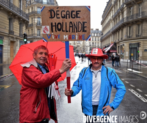 Defilé du front national le 1er mai 2015