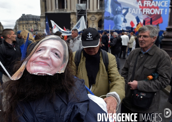 Defilé du front national le 1er mai 2015