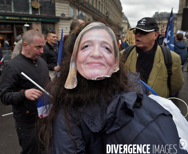 Defilé du front national le 1er mai 2015
