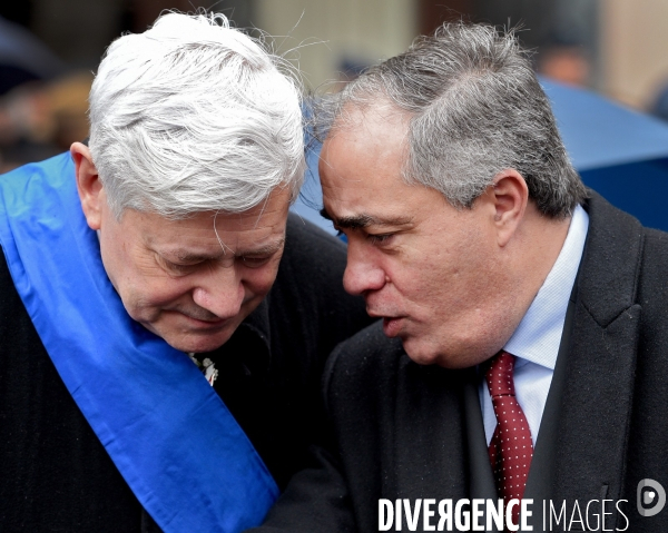 Bruno Gollnisch avec avec Karim Ouchikh