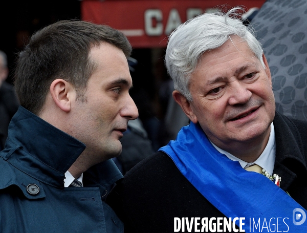 Florian Philippot avec Bruno Gollnisch