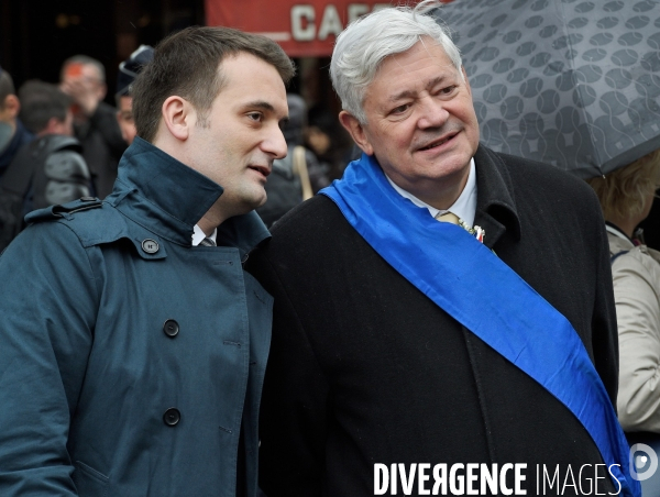 Florian Philippot avec Bruno Gollnisch