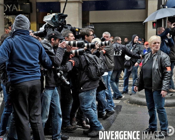 Defilé du front national le 1er mai 2015