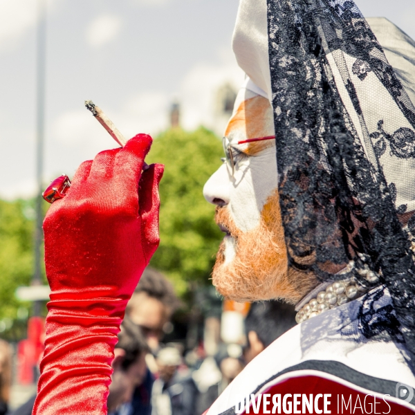 Marche pour la depenalisation du cannabis, Paris.