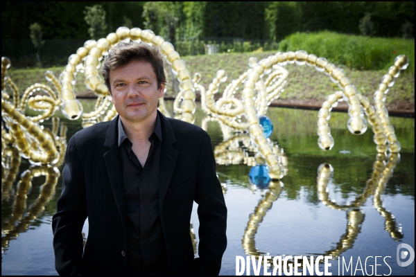 Inauguration après deux ans de travaux du Bosquet du théatre d eau, redessiné par le paysagiste Louis BENECH et investi par les sculptures fontaines de l artiste Jean-Michel OTHONIEL dans le parc du château de Versailles.