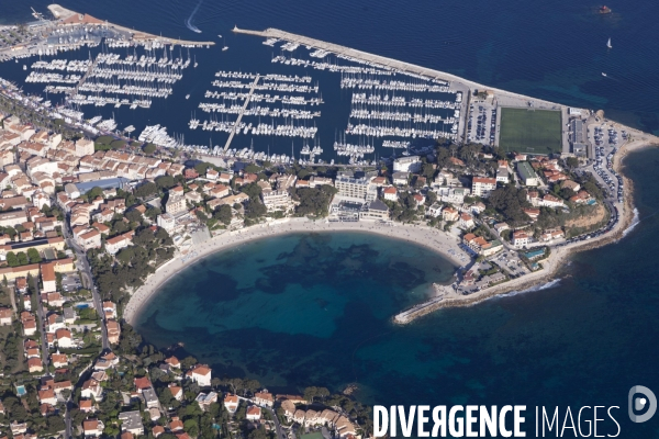 Vue aérienne du Var