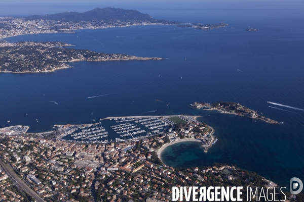Vue aérienne du Var