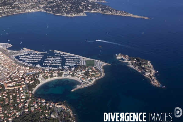 Vue aérienne du Var