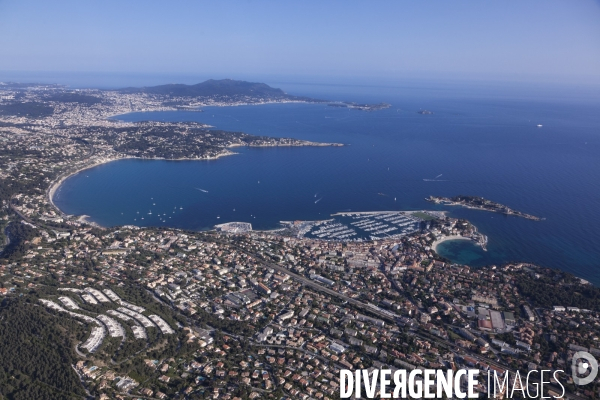 Vue aérienne du Var