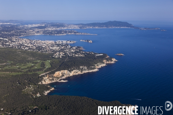 Vue aérienne du Var